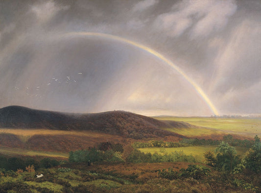 Gathering Storm Near Ry, vintage artwork by Vilhelm Kyhn, A3 (16x12") Poster Print
