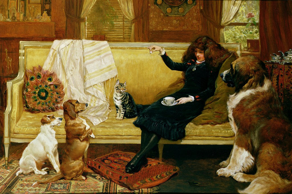 Teatime Treat, vintage artwork by John Charlton, 12x8" (A4) Poster
