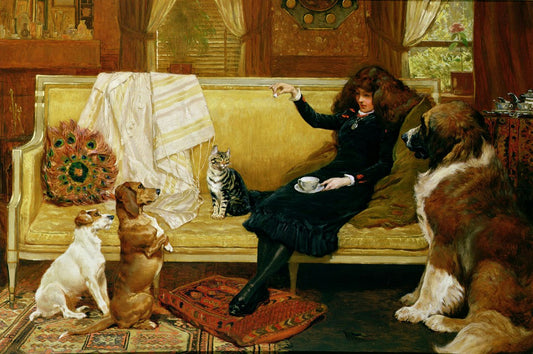 Teatime Treat, vintage artwork by John Charlton, 12x8" (A4) Poster