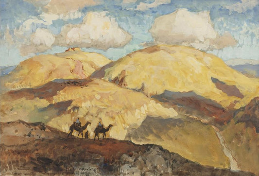 The Camel Ride by Konstantin Gorbatov,16x12(A3) Poster