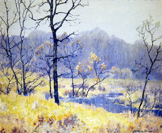 Misty Morning by Maurice Braun,16x12(A3) Poster
