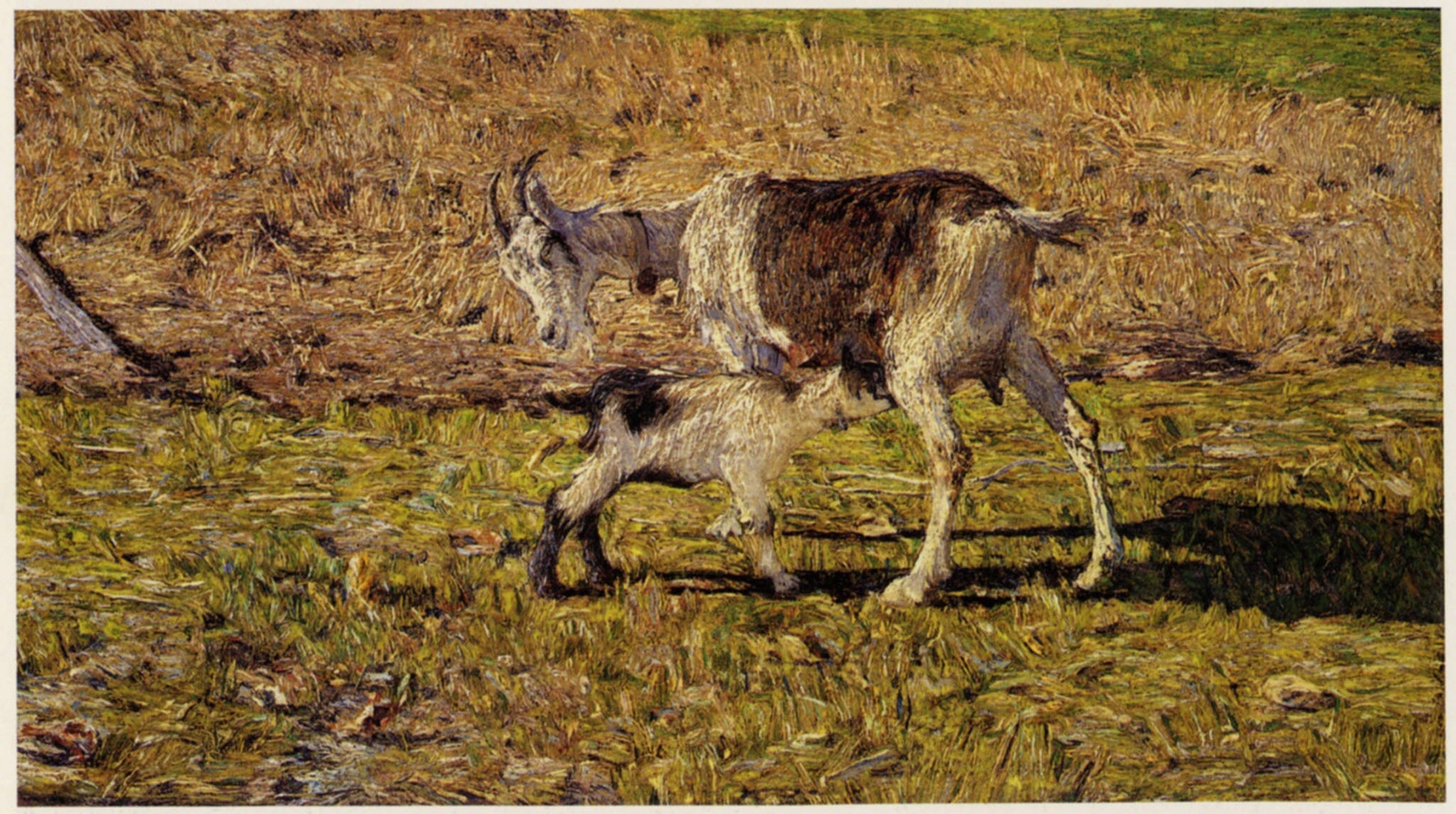 Mountain Pasture in May by Giovanni Segantini,A3(16x12")Poster