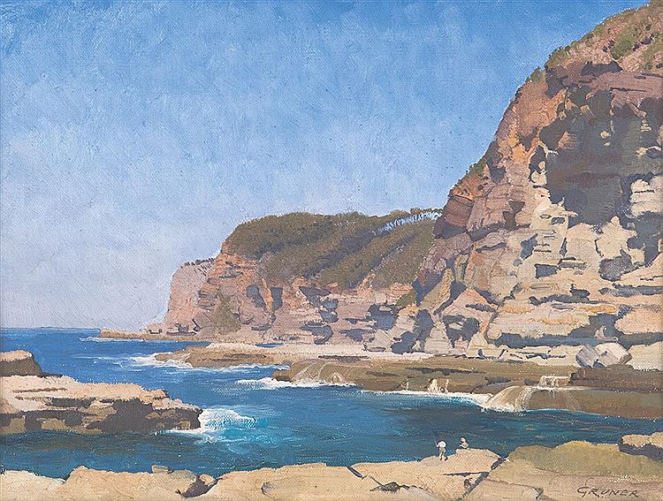 The Gulf, Avoca, vintage artwork by Elioth Gruner, 12x8" (A4) Poster