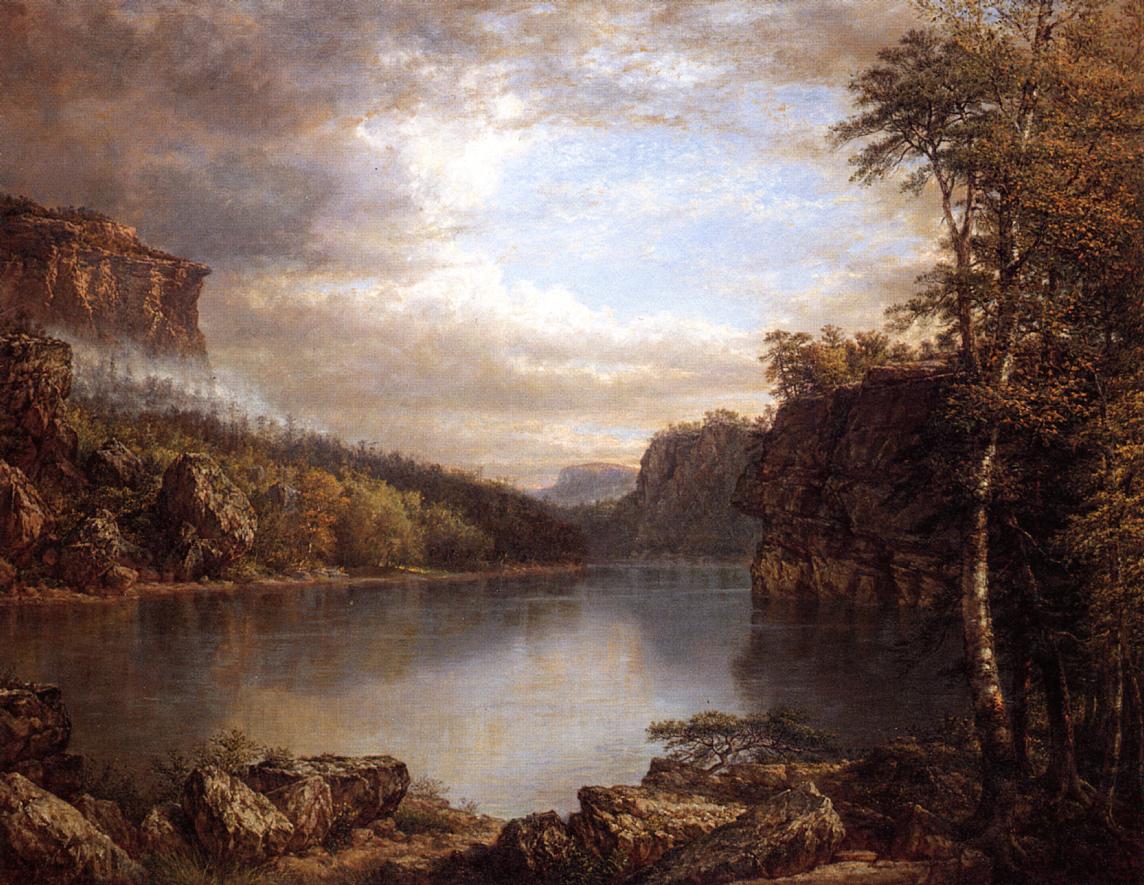 Lake Mohonk, vintage artwork by Daniel Huntington, A3 (16x12") Poster Print