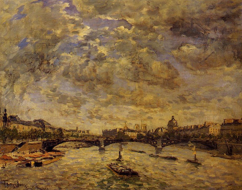 The Pont Carousel, Paris by Frank Myers Boggs,A3(16x12")Poster