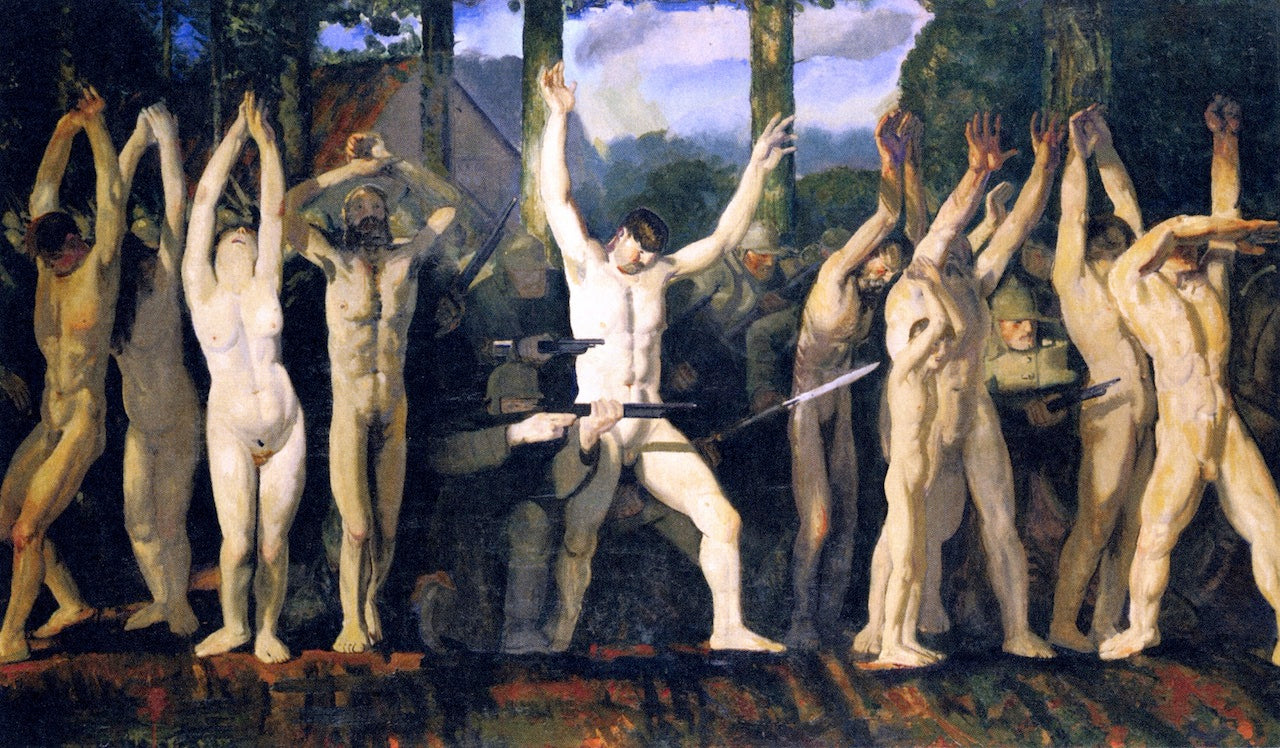 The Barricade by George Wesley Bellows,16x12(A3) Poster