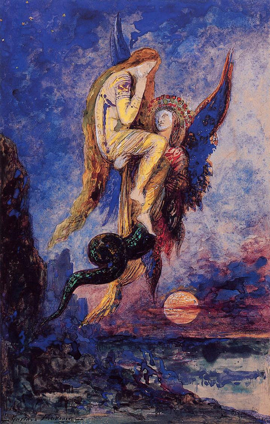 Chimera, vintage artwork by Gustave Moreau, 12x8" (A4) Poster