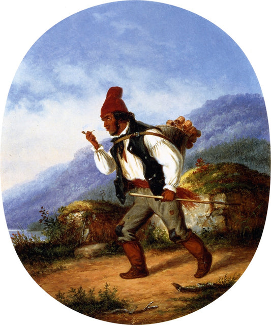 The Berry Seller, vintage artwork by Cornelius Krieghoff, A3 (16x12") Poster Print
