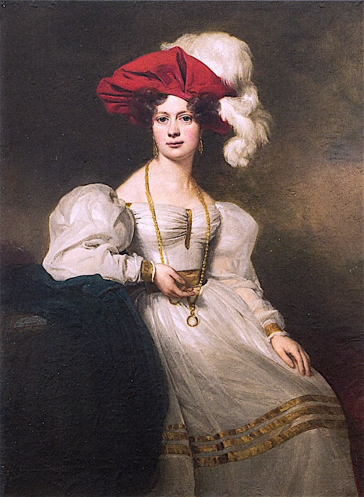 Elisabeth, Margravine of Baden, vintage artwork by Franz Xavier Winterhalter, A3 (16x12") Poster Print