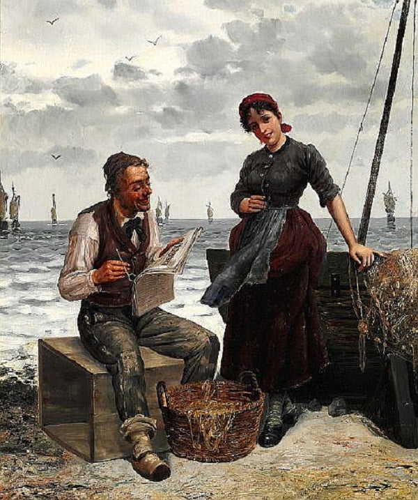Interetsing News, vintage artwork by Josef Kinzel, 12x8" (A4) Poster