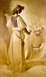 Annie Russell, vintage artwork by John White Alexander, 12x8" (A4) Poster