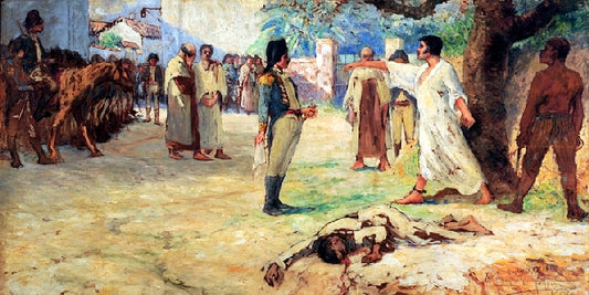 The Martyrs, vintage artwork by Antonio Parreiras, 12x8" (A4) Poster