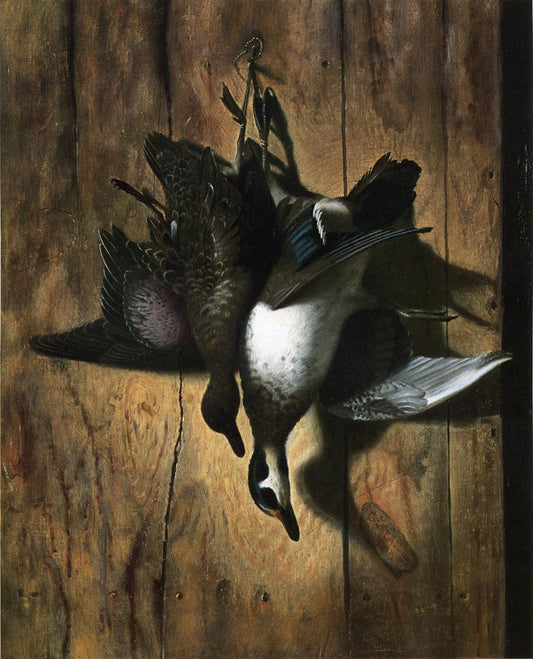 Hanging Water Fowl, vintage artwork by Edward Edmondson, 12x8" (A4) Poster
