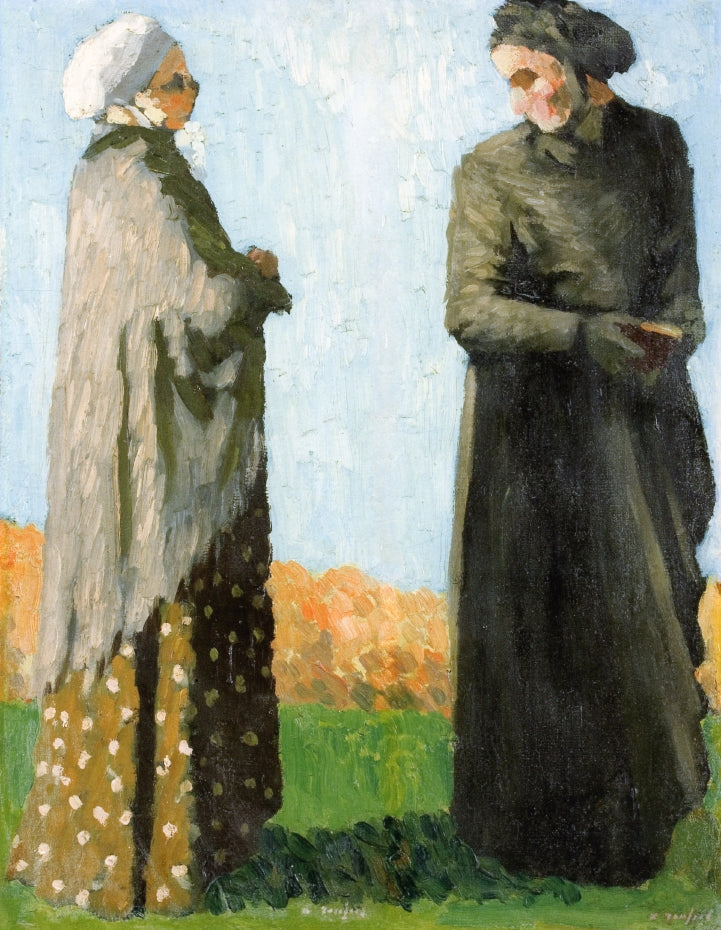 Peasants in their Sunday Dress, vintage artwork by Ker Xavier Roussel, 12x8" (A4) Poster