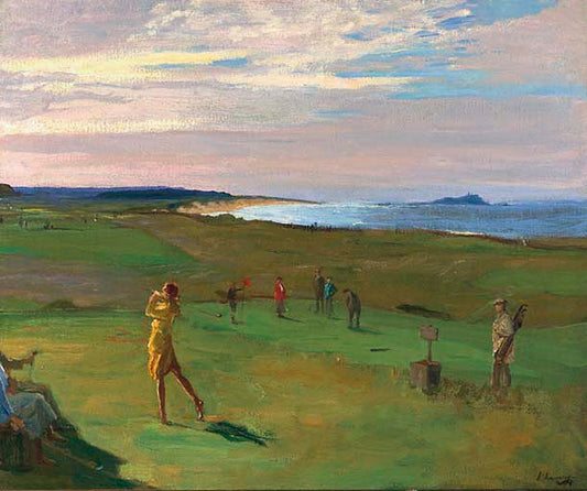 Berwick Golf Course by Sir John Lavery, R.A.,A3(16x12")Poster