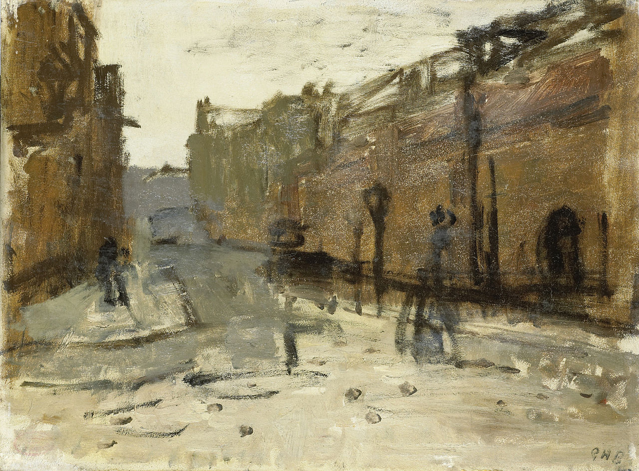 The Baan in Rotterdam by George Hendrik Breitner,A3(16x12")Poster