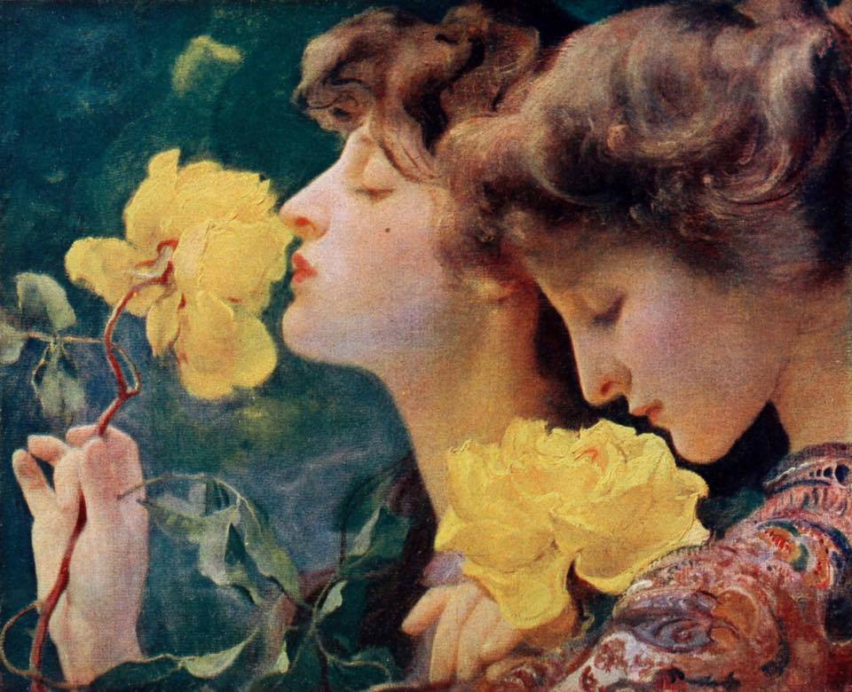 Four Roses by Frantisek (Franz) Dvorak,A3(16x12")Poster