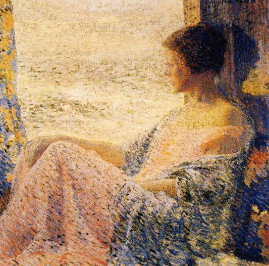 Thoughts of the Sea, vintage artwork by William Vincent Cahill, 12x8" (A4) Poster