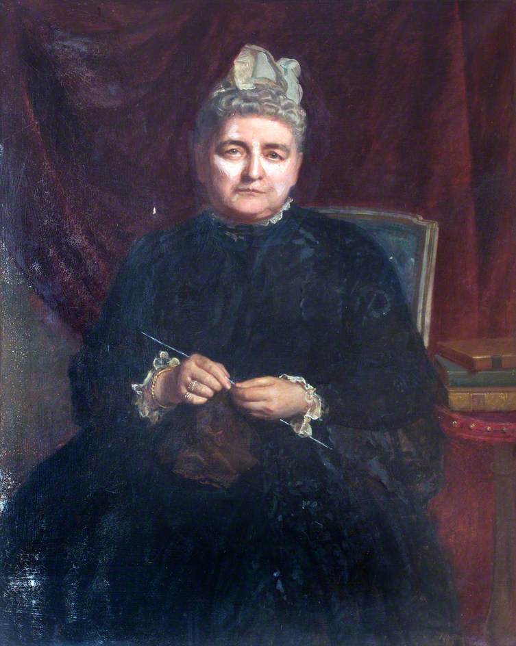 Portrait of Fanny Metcalfe, vintage artwork by John Bagnold Burgess, 12x8" (A4) Poster
