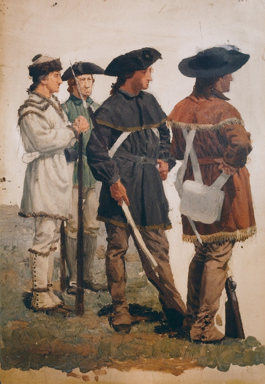 Colonial Hunting Shirt 'Uniforms' by William Trego,A3(16x12")Poster