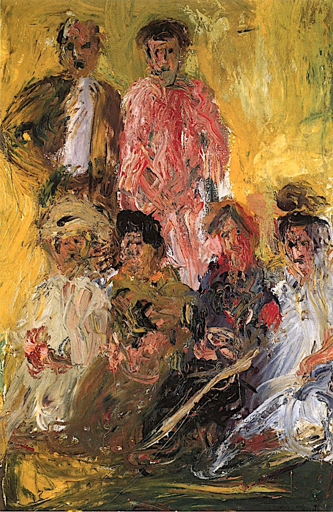 Group Portrait with Schöberg, vintage artwork by Richard Gerstl, 12x8" (A4) Poster