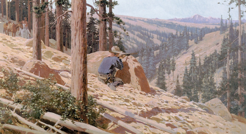 Bear Hunter by Fernand H. Lungren,A3(16x12")Poster