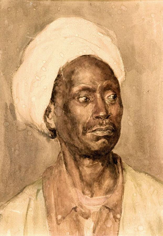 Turbaned Man by Gyula Tornai,A3(16x12")Poster
