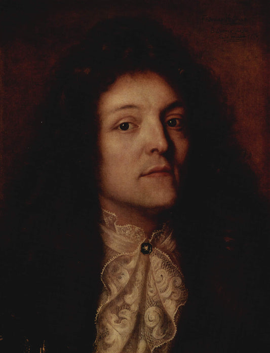 Portrait of Friedrich Hoffmann, vintage artwork by Balthasar Denner, 12x8" (A4) Poster