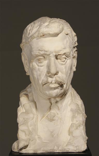 Alexandre Falguière, vintage artwork by Auguste Rodin, 12x8" (A4) Poster