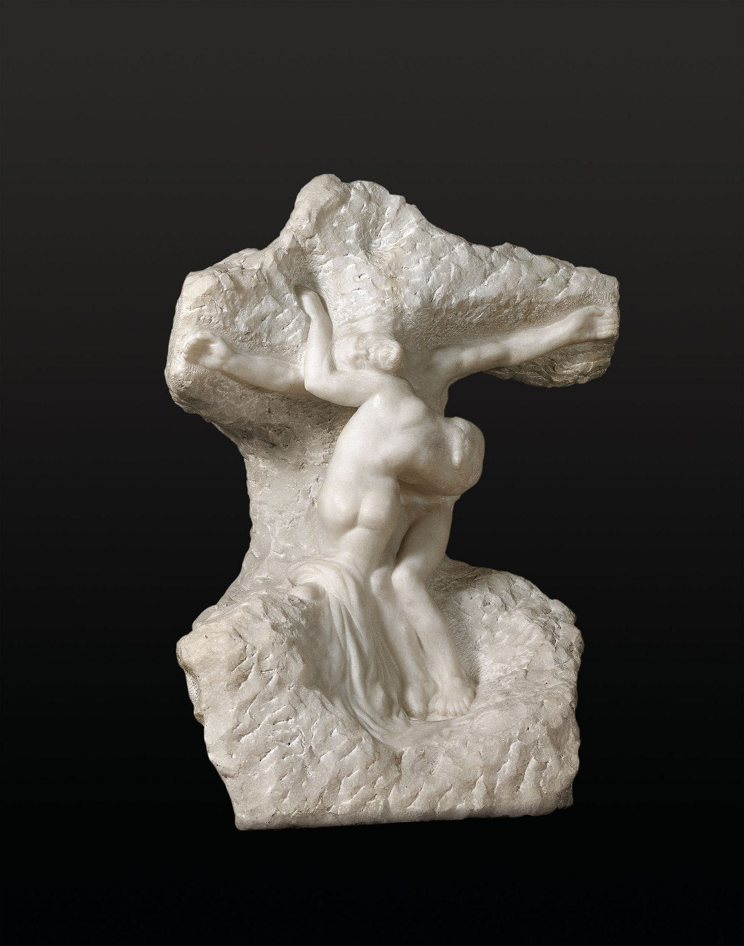 Christ and the Magdalen, vintage artwork by Auguste Rodin, 12x8" (A4) Poster