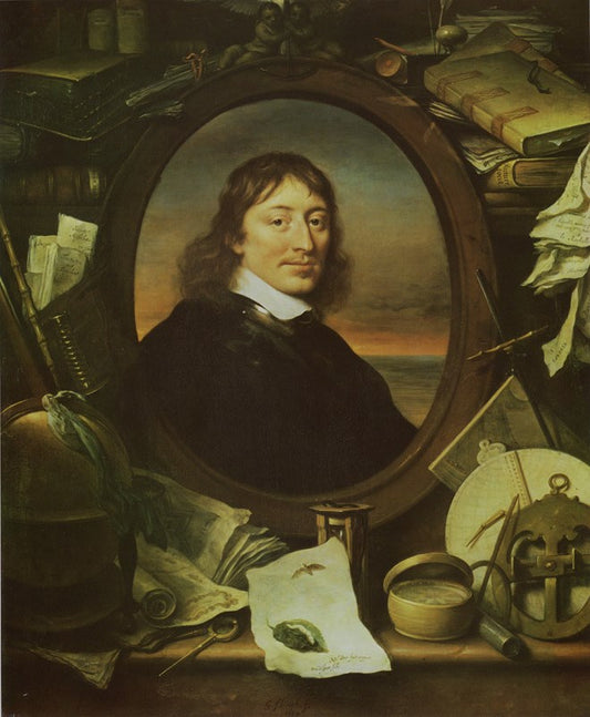 Portrait of Gerard Pietersz. Hulft, vintage artwork by Govaert Flinck, 12x8" (A4) Poster