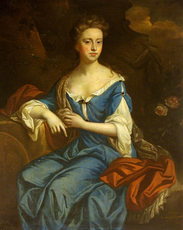 Barbara Talbot (1665–1763), Viscountess Longueville, vintage artwork by Attributed to Jan van der Vaardt, 12x8" (A4) Poster