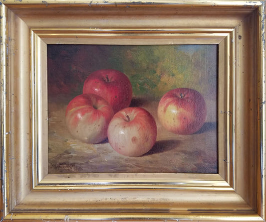 Still Life, Apples, vintage artwork by Bryant Chapin, 12x8" (A4) Poster