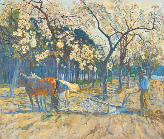 Apple Flowers, vintage artwork by Philipp Franck, 12x8" (A4) Poster