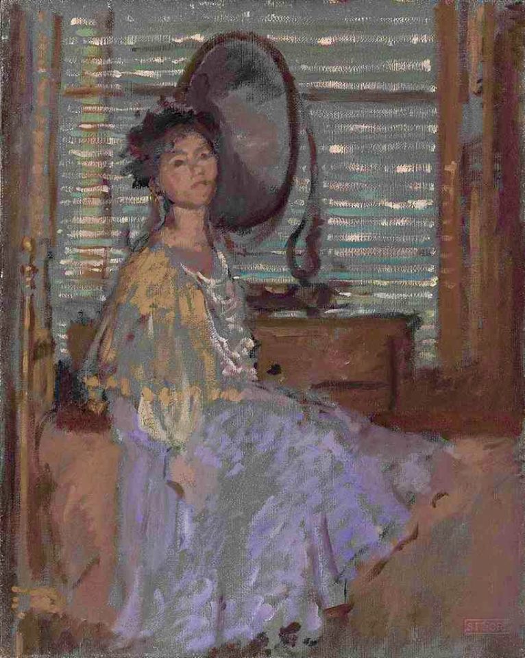 Behind the Blind, vintage artwork by Spencer Gore, 12x8" (A4) Poster