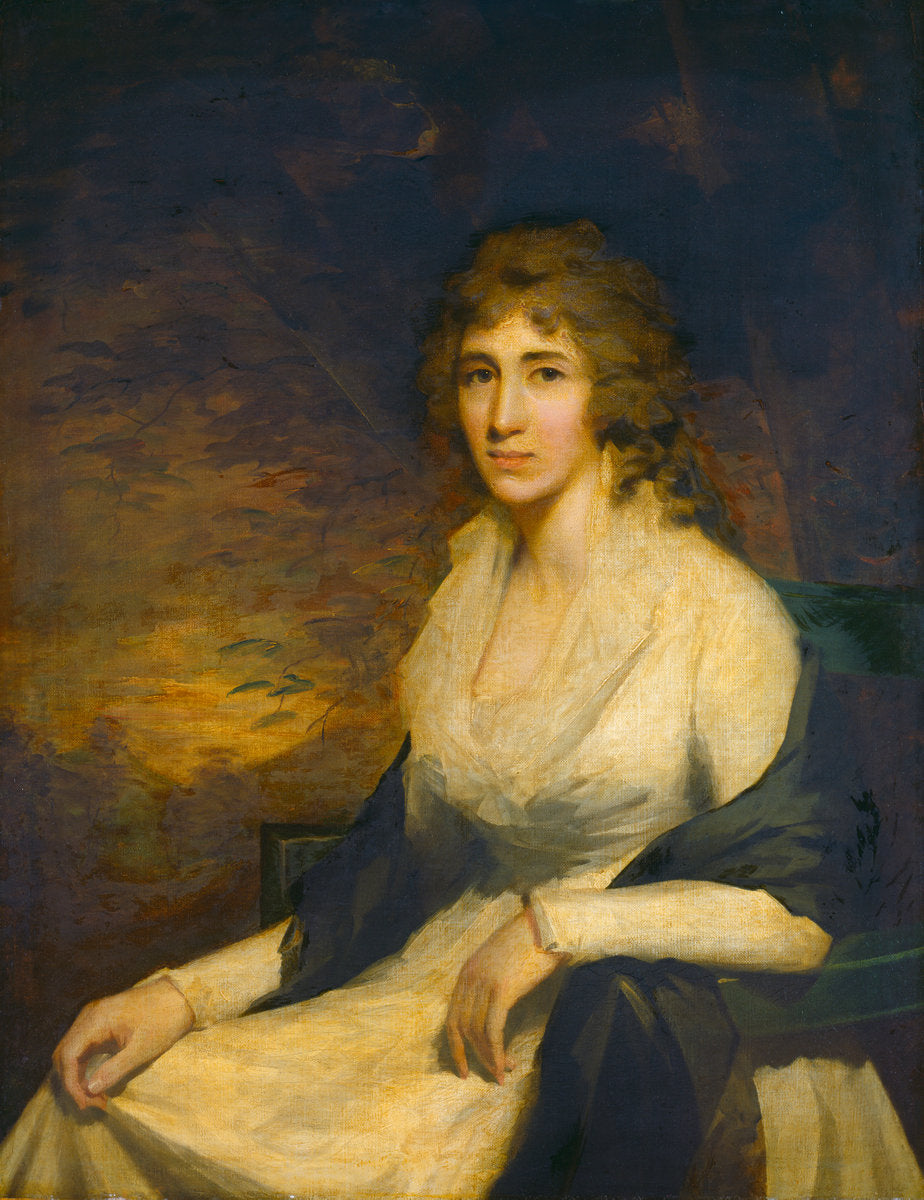 Mrs George Hill, vintage artwork by Sir Henry Raeburn, R.A., P.R.S.A., 12x8" (A4) Poster