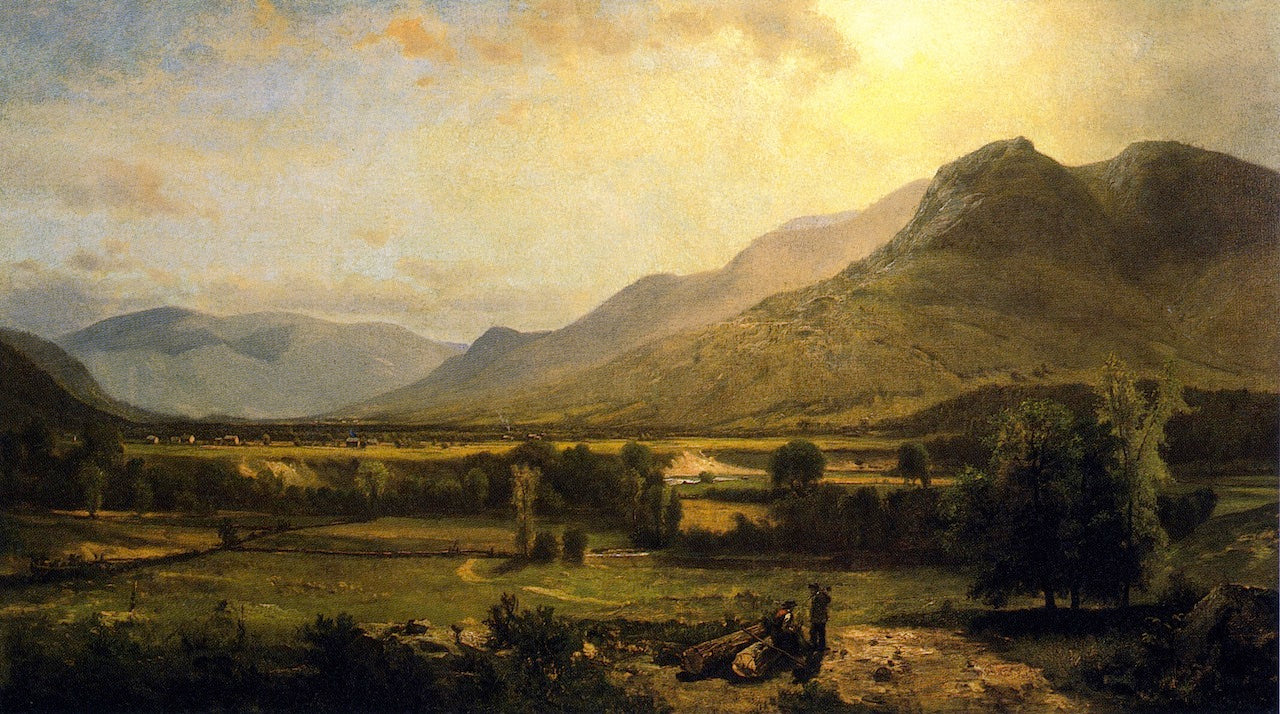 The Adirondack Mountains, Near Elizabethtown, Essex Co., N.Y., vintage artwork by John Henry Dolph, 12x8" (A4) Poster