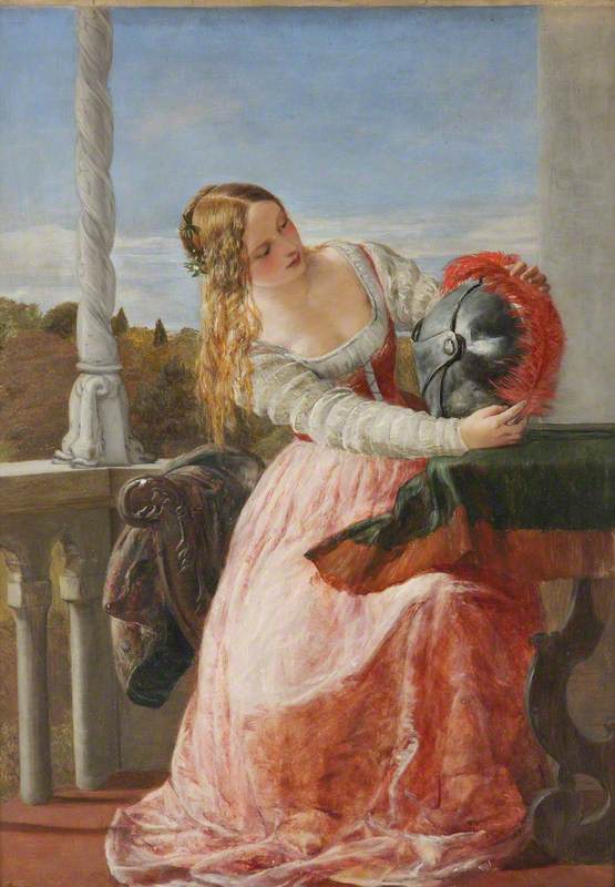 Pluming the Helmet, vintage artwork by James Clarke Hook, R.A., A3 (16x12") Poster Print