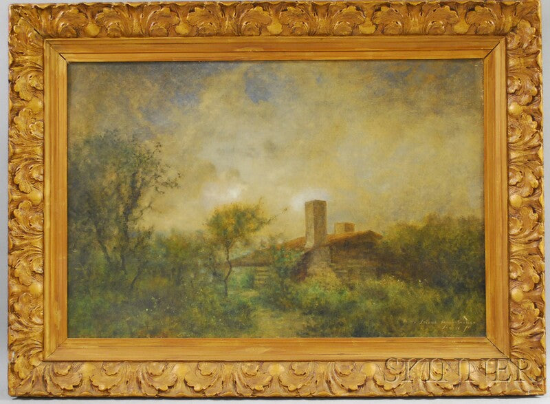 The Log Cabin - Yama Farms by George Inness, Jr,A3(16x12")Poster
