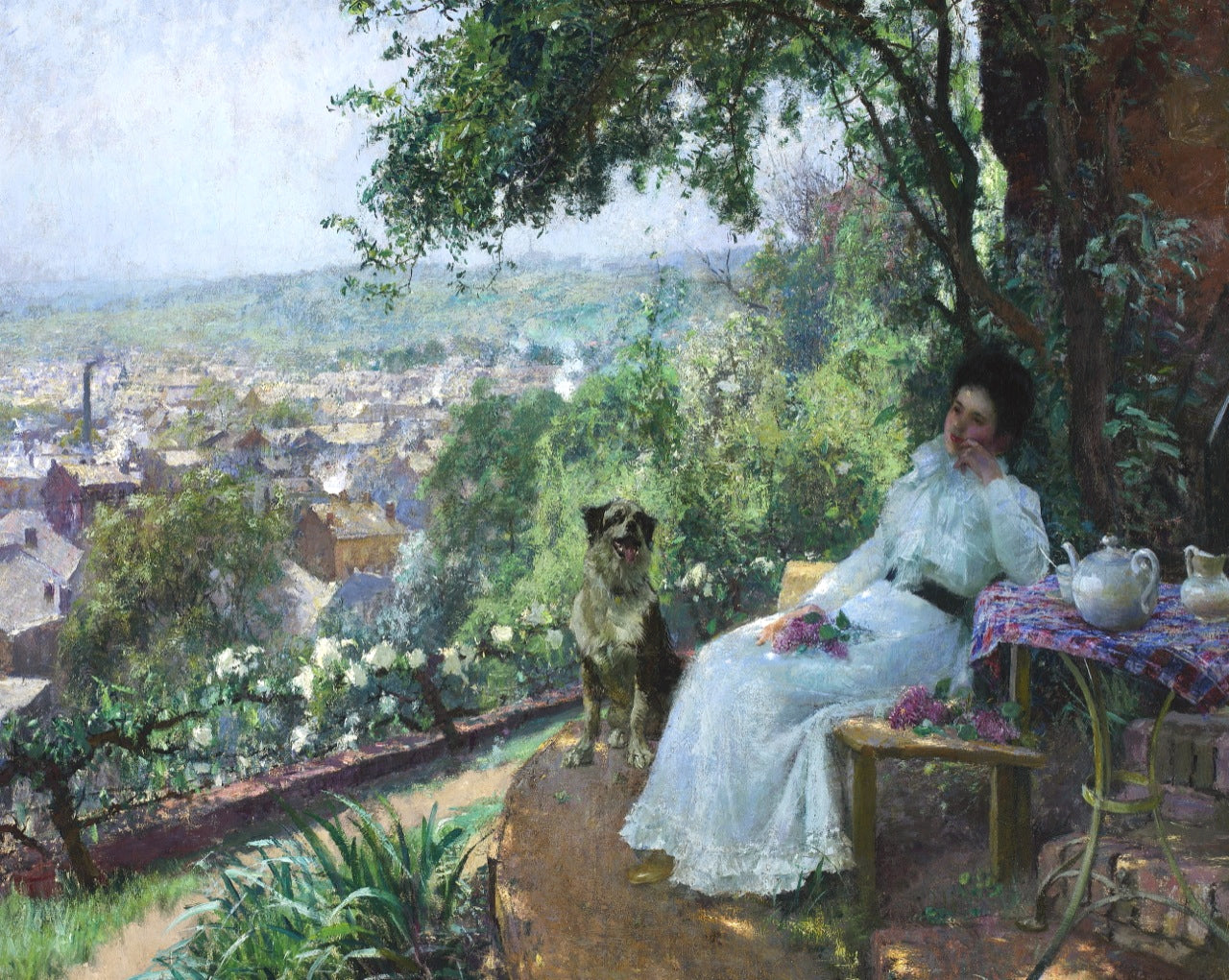 First Beautiful Days, vintage artwork by Évariste Carpentier, 12x8" (A4) Poster
