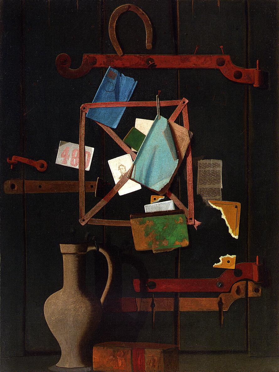 r - Rack and Horseshoe with Dutch Jat by John Frederick Peto,A3(16x12")Poster