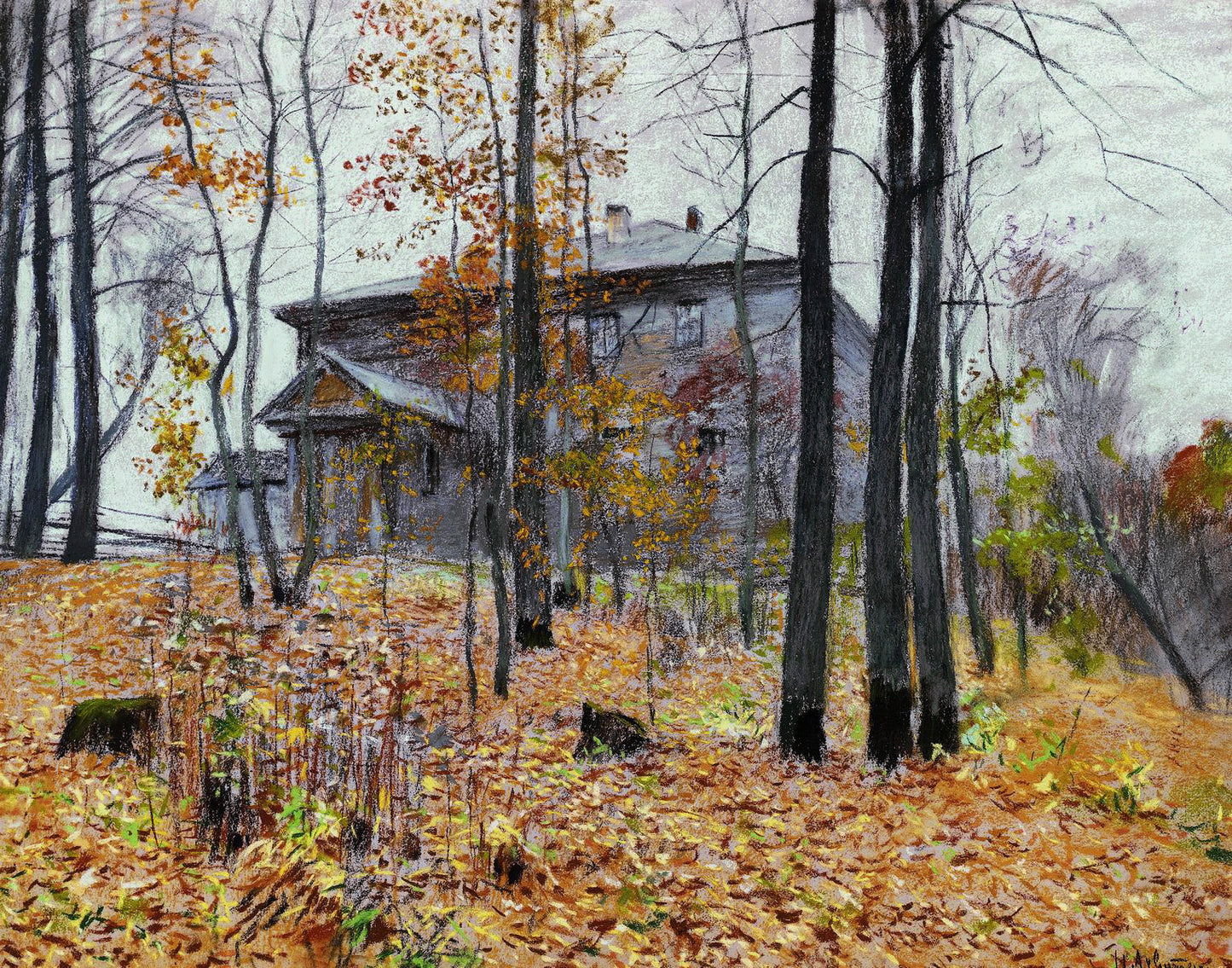Autumn. The Manor by Isaak Levitan,A3(16x12")Poster