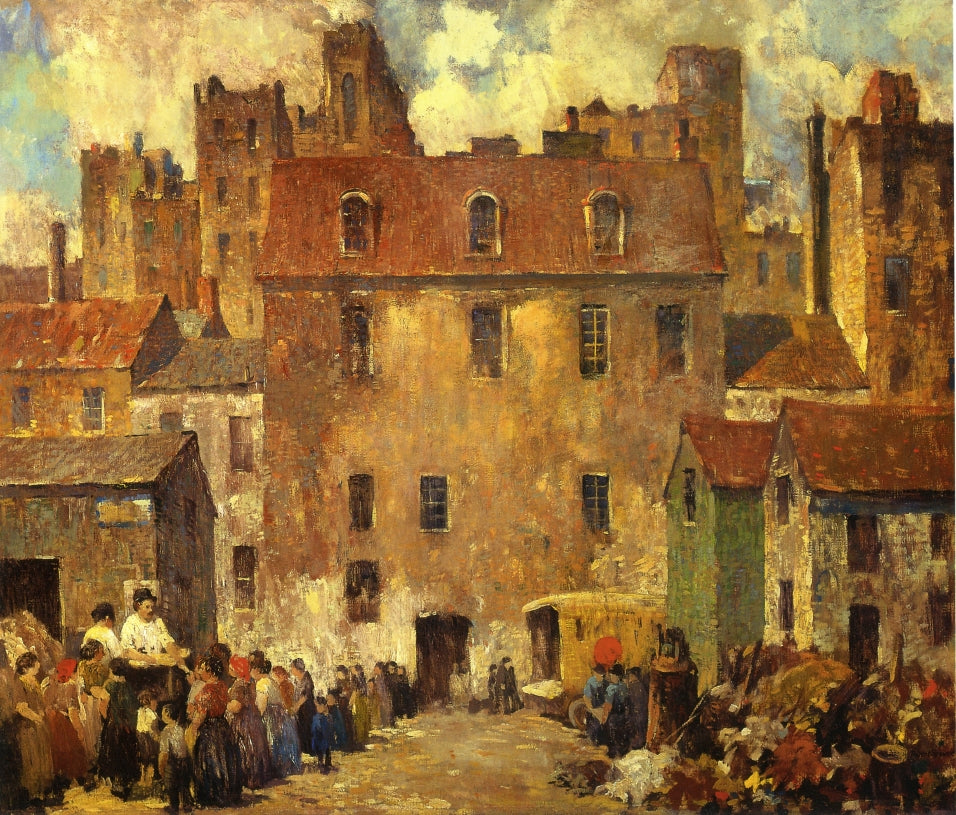 The Rag Pickers, vintage artwork by Robert Spencer, 12x8" (A4) Poster