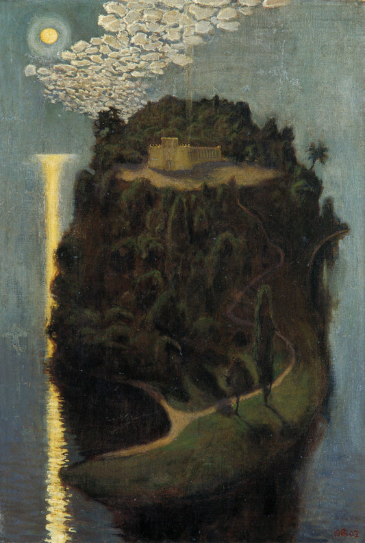 The Island of the Blessed, vintage artwork by Akseli Gallen-Kallela, 12x8" (A4) Poster