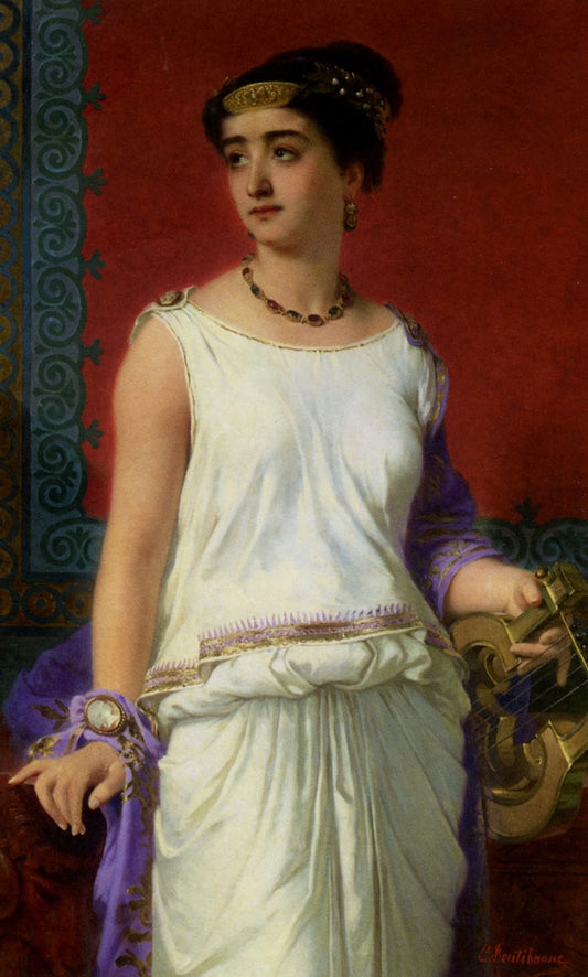 Grecian beauty, vintage artwork by Charles Edouard Boutibonne, A3 (16x12") Poster Print