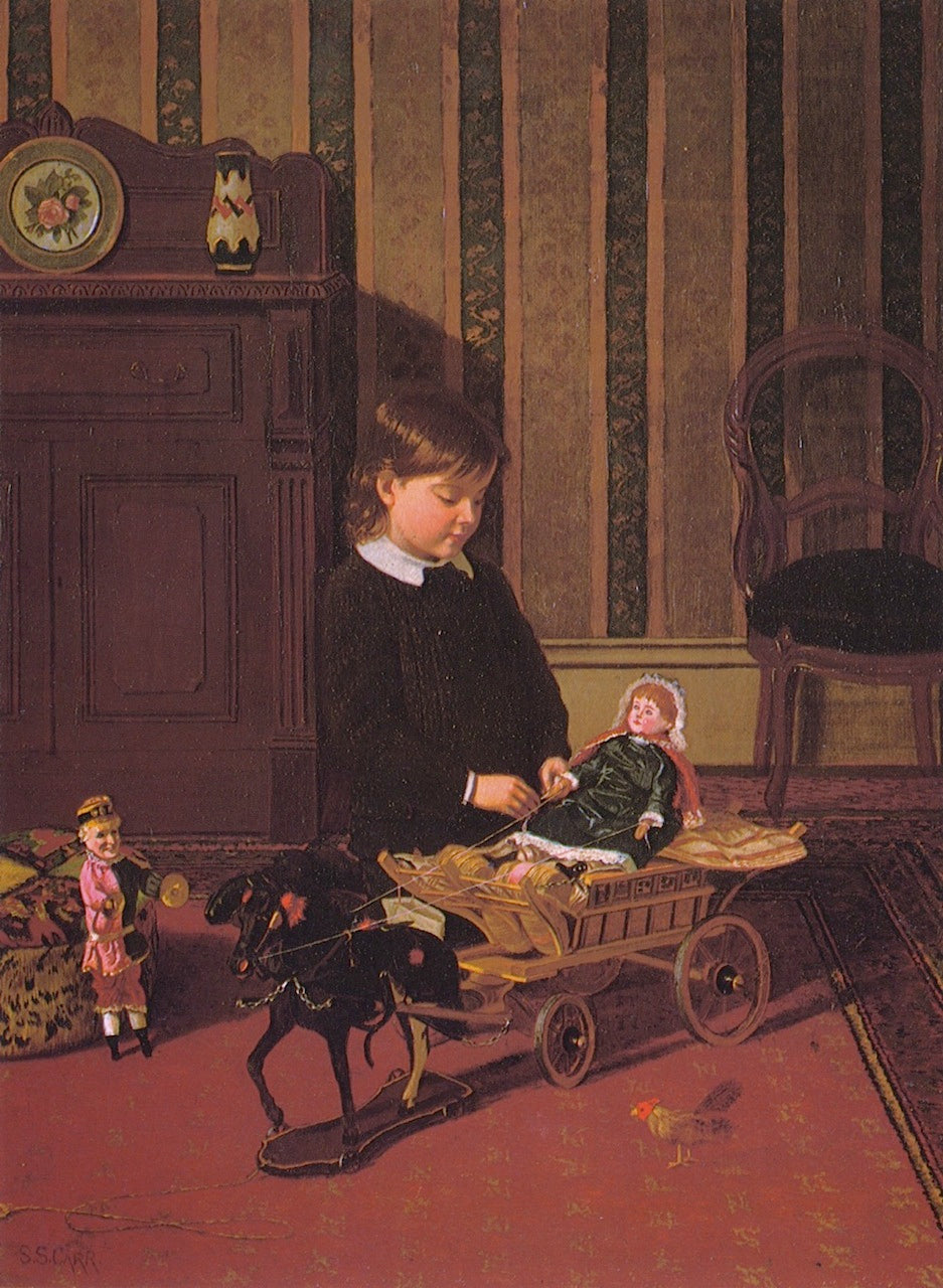 Getting Ready for Market, vintage artwork by Samuel S. Carr, 12x8" (A4) Poster