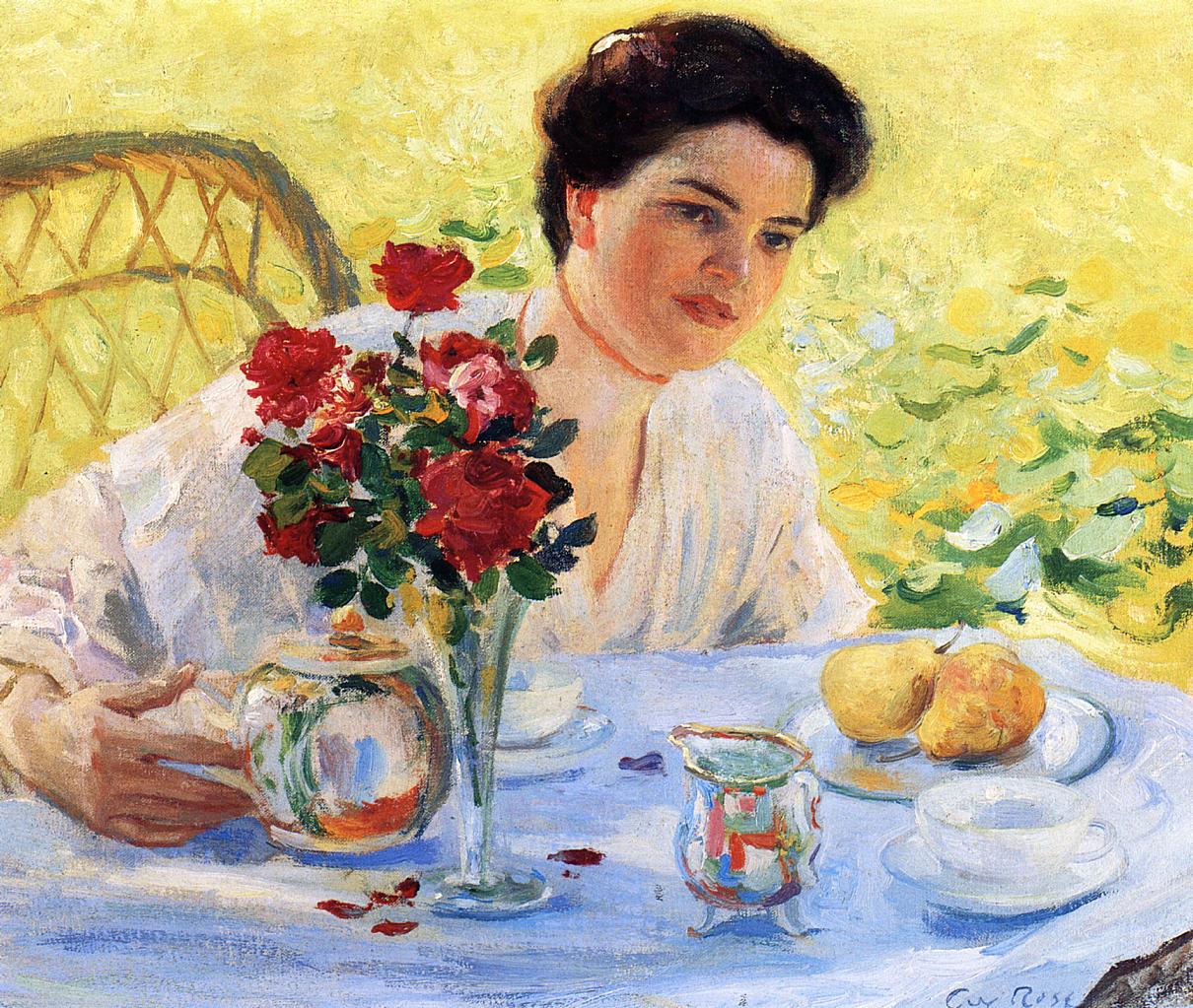 Five O'Clock by Guy Orlando Rose,A3(16x12")Poster