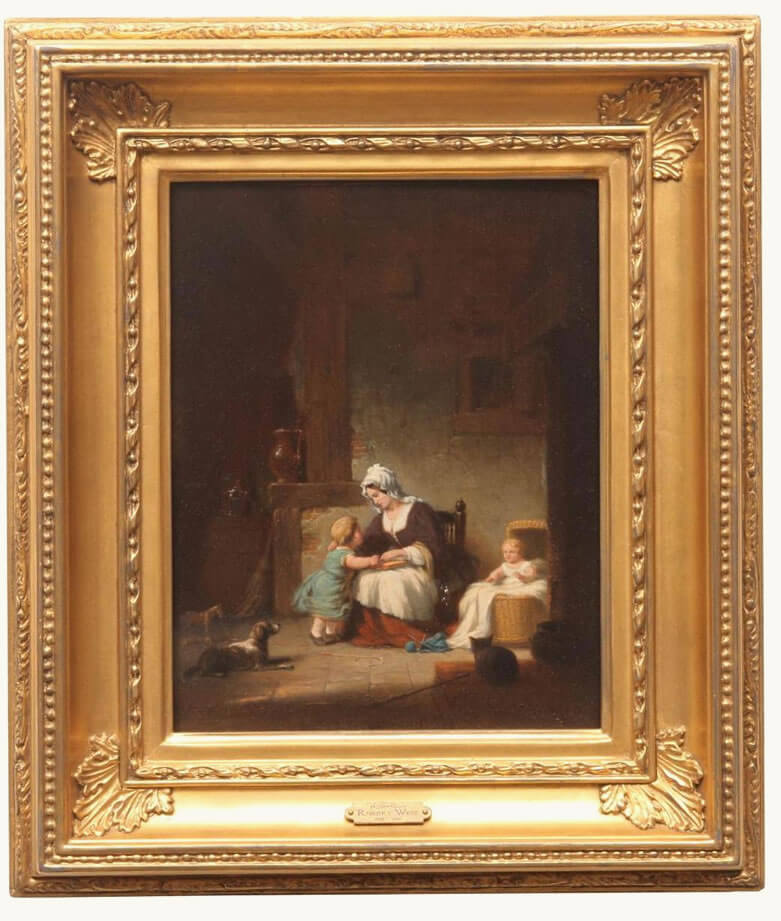 Mother's Love, vintage artwork by Robert Walter Weir, A3 (16x12") Poster Print