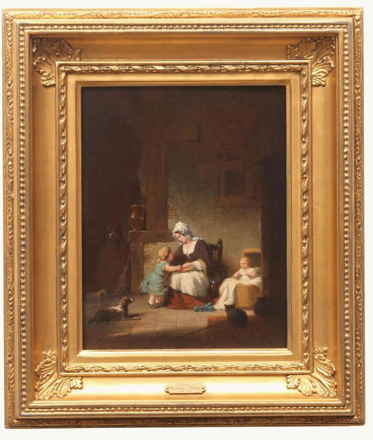 Mother's Love, vintage artwork by Robert Walter Weir, A3 (16x12") Poster Print