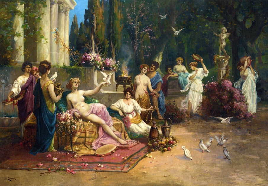 Arcadian Spring by Hans Zatzka,A3(16x12")Poster